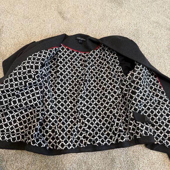 Mario Serrani large open front asymmetrical jacket blazer C1 2375 - Picture 7 of 13